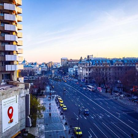 Central Studio Across From Intercontinental Bucarest Exterior foto